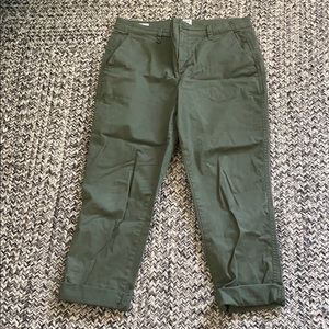 Olive Green GAP girlfriend Chinos